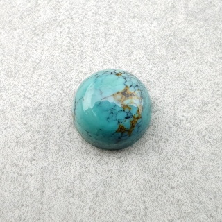 Turkus tybetański kaboszon fi 8 mm nr 236