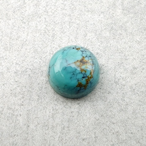 Turkus tybetański kaboszon fi 8 mm nr 236