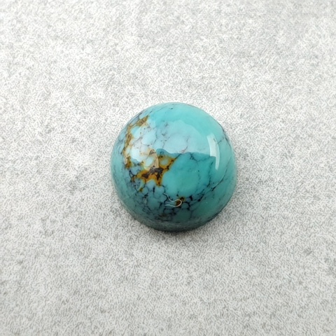 Turkus tybetański kaboszon fi 8 mm nr 236