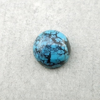 Turkus tybetański kaboszon fi 8 mm nr 237