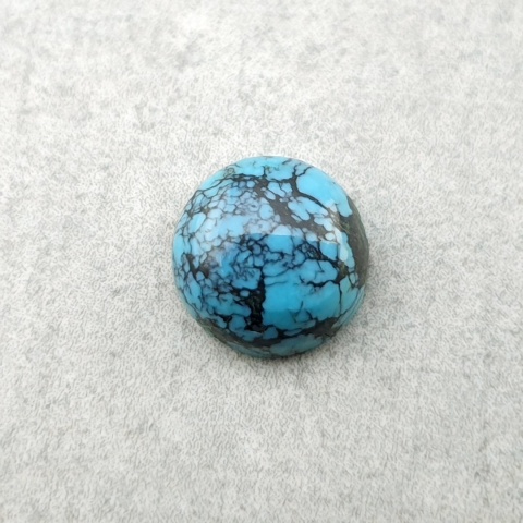 Turkus tybetański kaboszon fi 8 mm nr 237