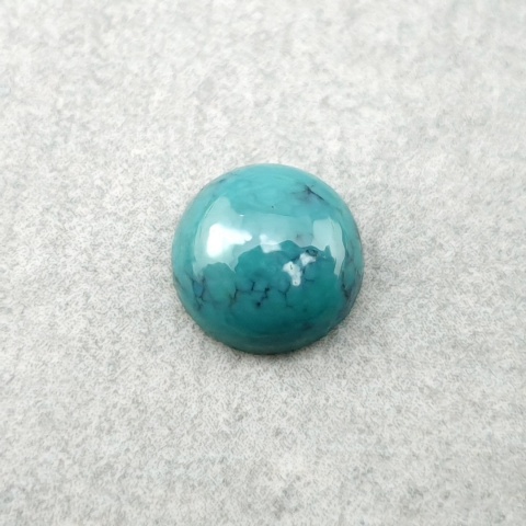 Turkus tybetański kaboszon fi 8 mm nr 239