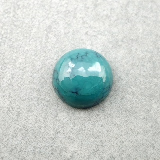 Turkus tybetański kaboszon fi 8 mm nr 239