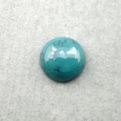 Turkus tybetański kaboszon fi 8 mm nr 239