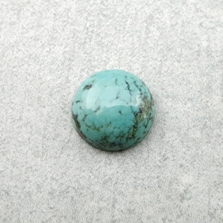 Turkus tybetański kaboszon fi 8 mm nr 243