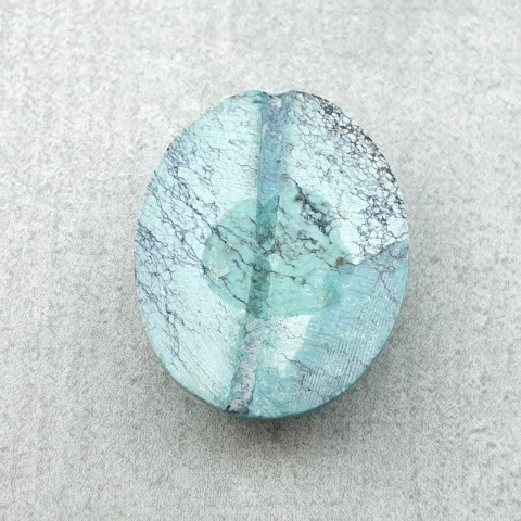 Tibetan turquoise cabochon 18x15 mm no 388