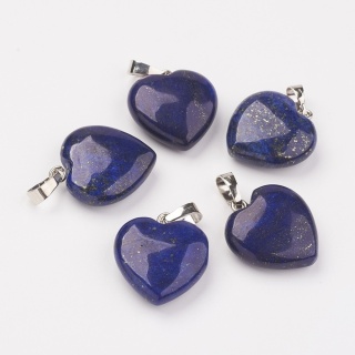 Lapis lazuli zawieszka serce 18-20 mm 1 szt.