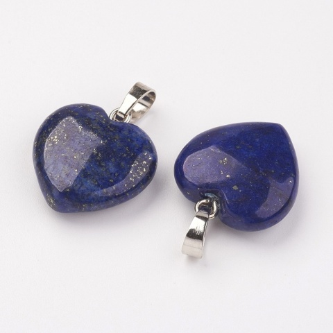 Lapis lazuli zawieszka serce 18-20 mm 1 szt.