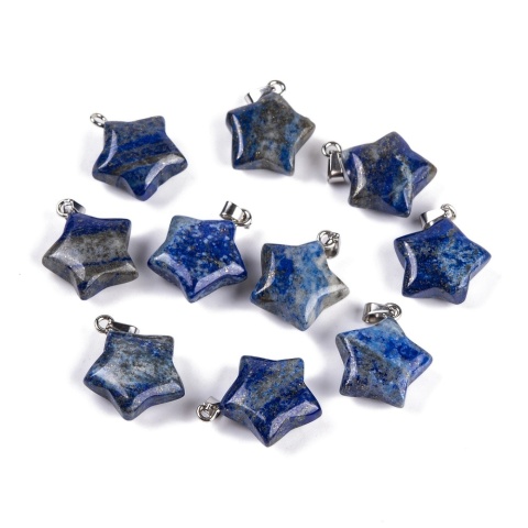 Lapis lazuli star pendant 18-20 mm 1 pc.