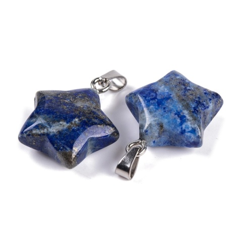 Lapis lazuli star pendant 18-20 mm 1 pc.