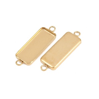 Baza łącznik prostokąt 25x10 mm 1 szt kolor złoty powłoka IP