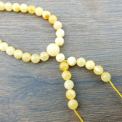 Mala 108 Baltic Amber milky 5.5 mm 1 pc.