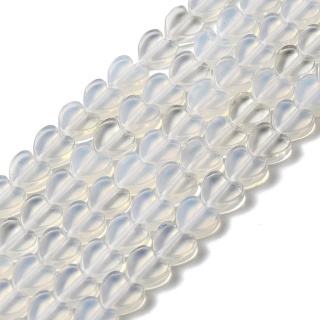 Opalite heart with hole 6x6 mm 6 pcs.