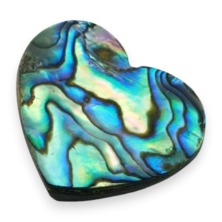 Paua Abalone Heart 26x22 mm no 197