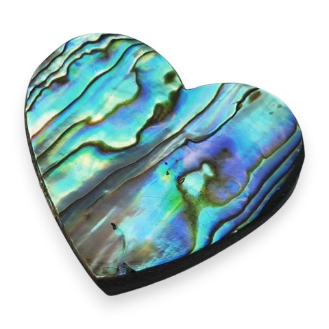 Paua abalone kaboszon serce 28x24 mm nr 205