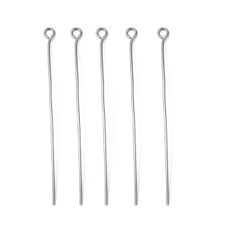 Stainless steel eyelet pins 50mm 0.7mm 20 pcs