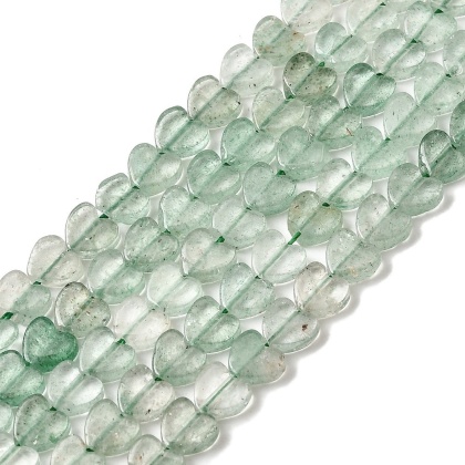 Kwarc awenturynowy serce z dziurką 6x6 mm 6 szt.