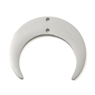 Zawieszka lunula stal szkachetna 25x21 mm 1szt