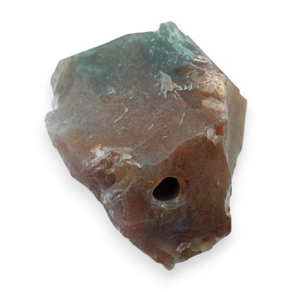 Agat indyjski bryłka z dziurką 25x19 mm nr 132