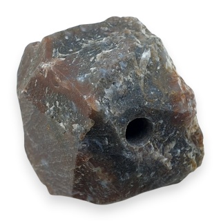 Agat indyjski bryłka z dziurką 28x20 mm nr 124
