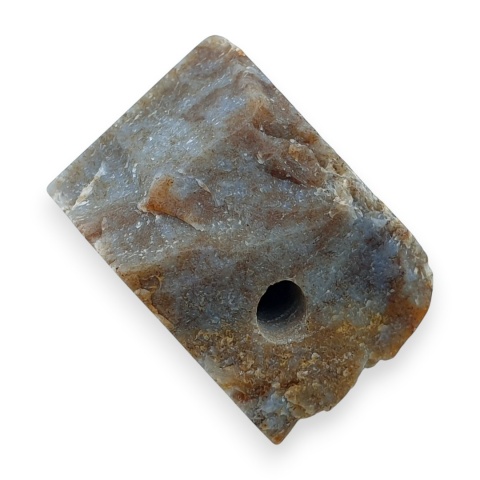 Agat indyjski bryłka z dziurką 30x23 mm nr 118