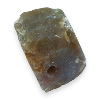Agat indyjski bryłka z dziurką 31x24 mm nr 107