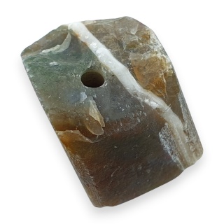 Agat indyjski bryłka z dziurką 32x23 mm nr 109