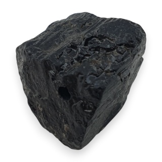 Czarny turmalin bryłka z dziurką 14x12 mm nr 358