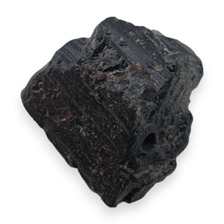 Czarny turmalin bryłka z dziurką 15x15 mm nr 312