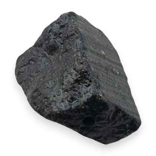 Czarny turmalin bryłka z dziurką 16x12 mm nr 348