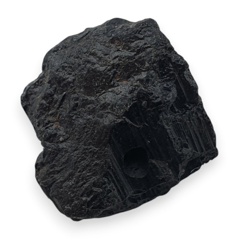 Czarny turmalin bryłka z dziurką 16x12 mm nr 350