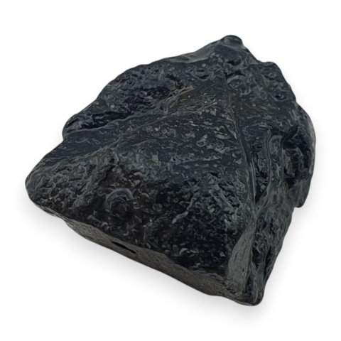 Czarny turmalin bryłka z dziurką 16x13 mm nr 283
