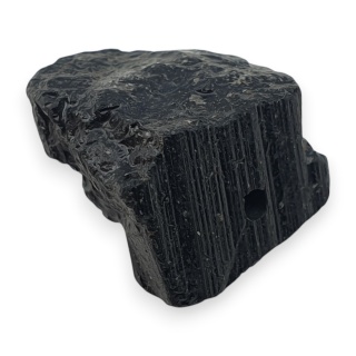 Czarny turmalin bryłka z dziurką 16x13 mm nr 283