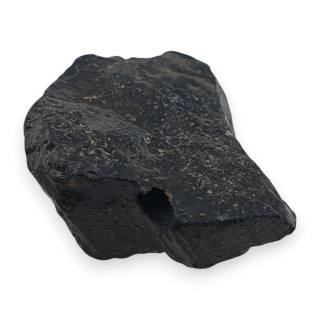 Czarny turmalin bryłka z dziurką 16x14 mm nr 303