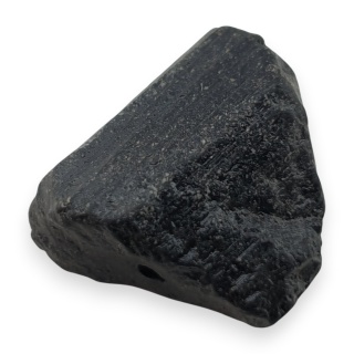 Czarny turmalin bryłka z dziurką 16x14 mm nr 331
