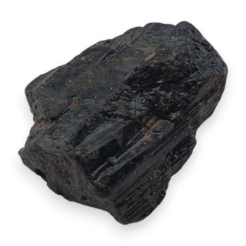 Czarny turmalin bryłka z dziurką 16x14 mm nr 356