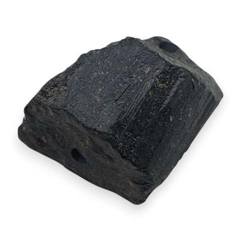 Czarny turmalin bryłka z dziurką 17x12 mm nr 285