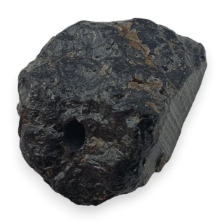 Czarny turmalin bryłka z dziurką 17x13 mm nr 359