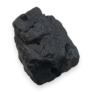 Czarny turmalin bryłka z dziurką 17x14 mm nr 334