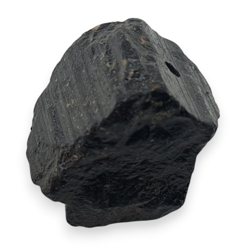 Czarny turmalin bryłka z dziurką 17x14 mm nr 344