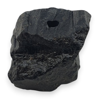 Czarny turmalin bryłka z dziurką 18x12 mm nr 306