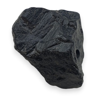 Czarny turmalin bryłka z dziurką 18x12 mm nr 306