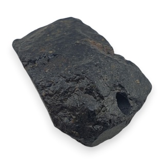 Czarny turmalin bryłka z dziurką 18x13 mm nr 296