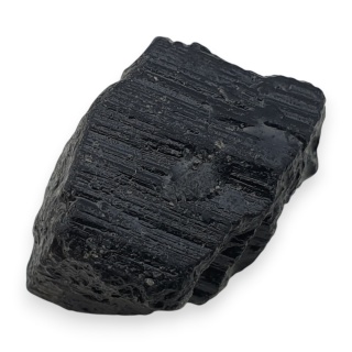 Czarny turmalin bryłka z dziurką 19x12 mm nr 317