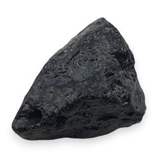 Czarny turmalin bryłka z dziurką 19x14 mm nr 287