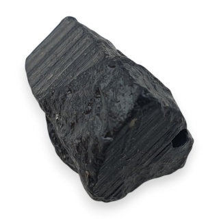 Czarny turmalin bryłka z dziurką 19x14 mm nr 287