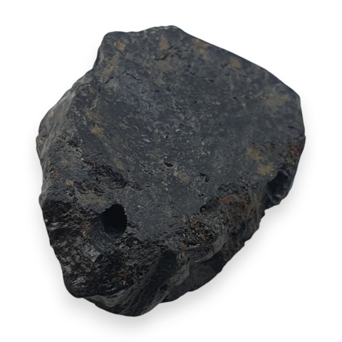 Black tourmaline nugget with a hole 19x14 mm no 364