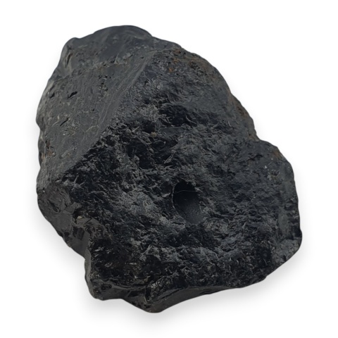 Black tourmaline nugget with a hole 19x14 mm no 364