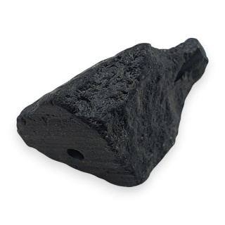 Czarny turmalin bryłka z dziurką 21x12 mm nr 313