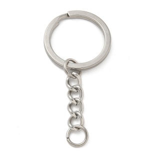 Kółko do breloczka z łańcuszkiem 25x2 mm stal szlachetna 1 szt